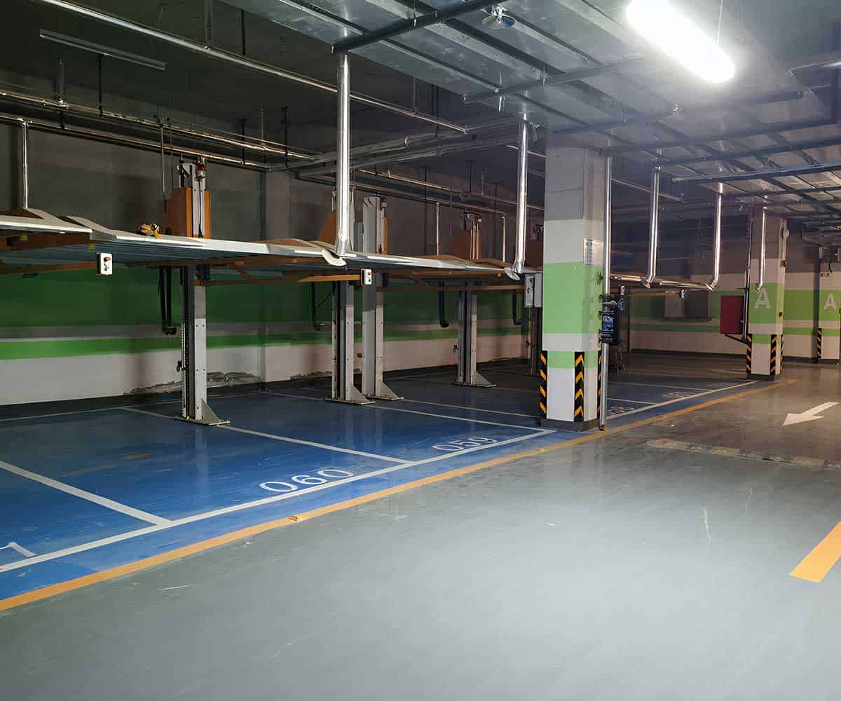 兩柱機械式停車位的噴淋安裝探討
